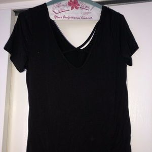 American eagle short sleeve black tee with cross